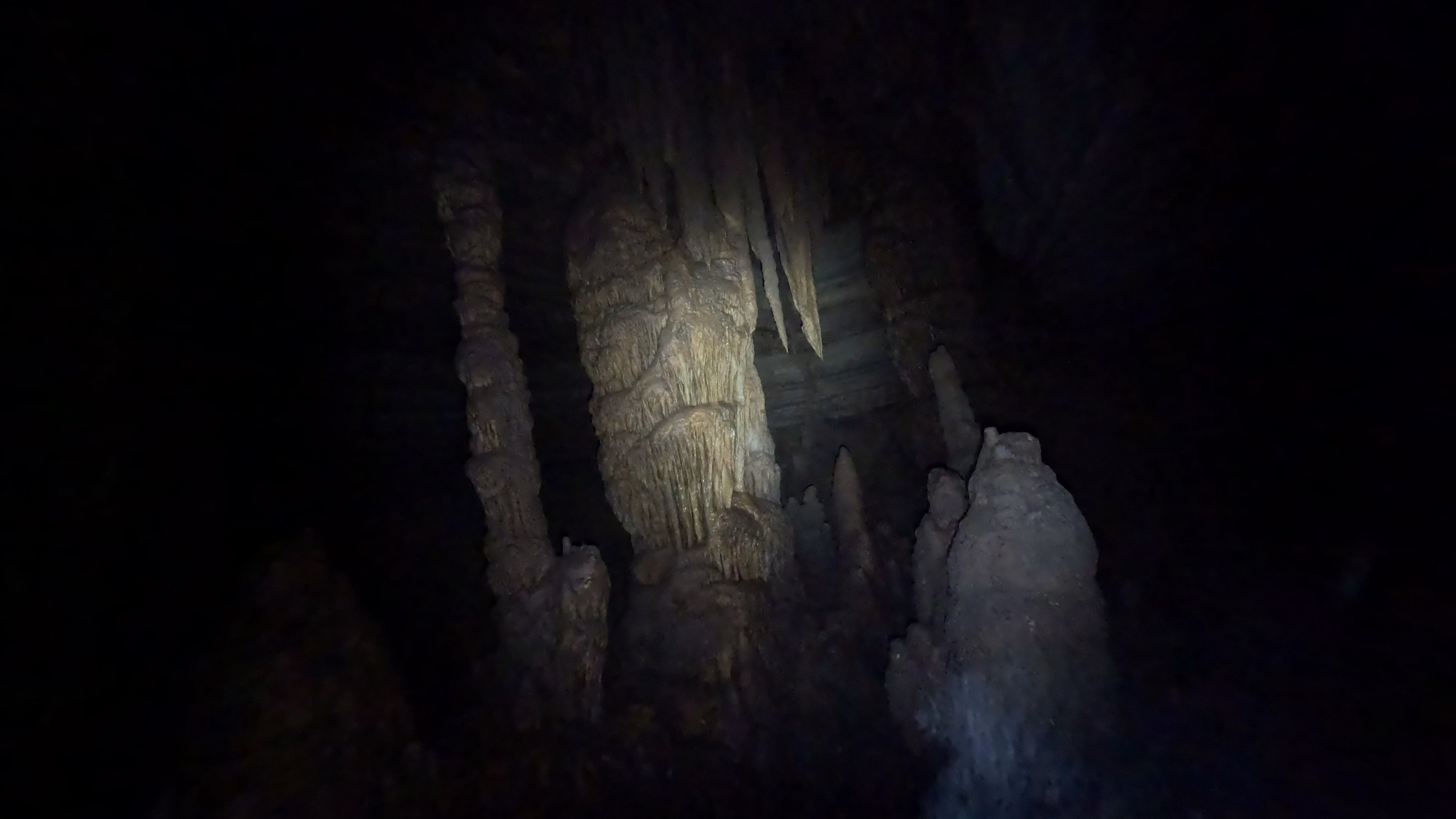 Massive Calcite Formations in B-Dry Room